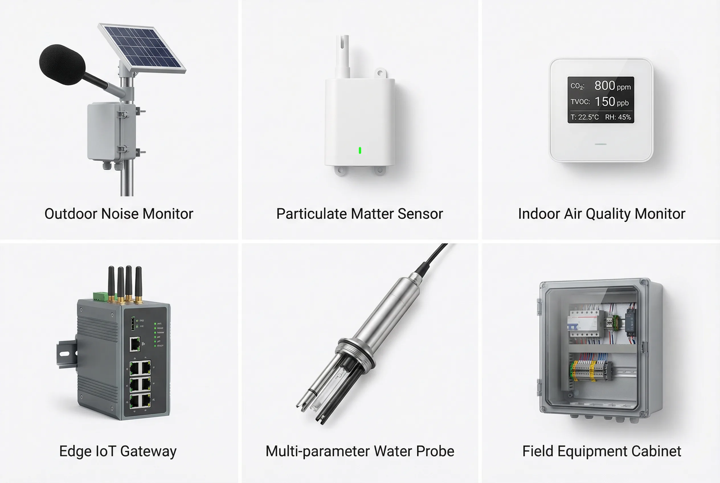 Core product lineup for smart campus environmental monitoring