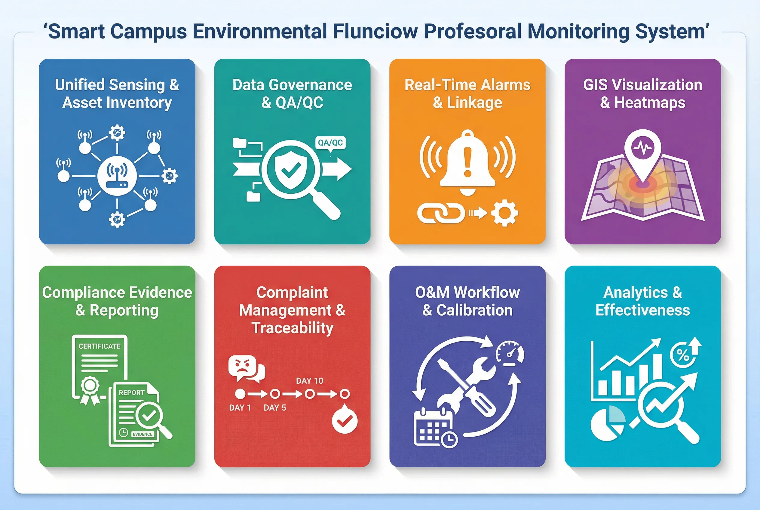 Smart Campus Environmental Monitoring Major Functions